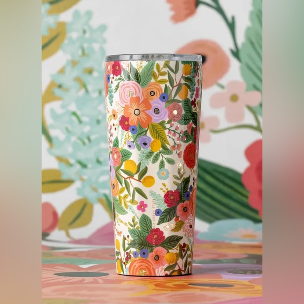 NWT CORKSICKLE X RIFLE PAPER CO. 24OZ TUMBLER! 5 ⭐️’S! SOLD OUT ONLINE & - Picture 2 of 14
